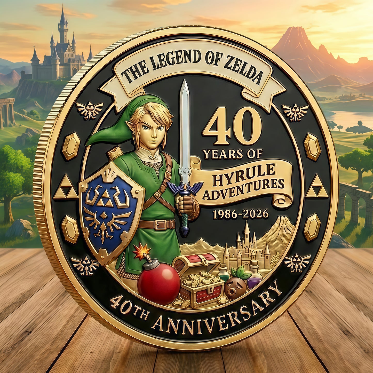 Fantasy Hero Adventure Commemorative Coin – 40th Anniversary Collector Edition