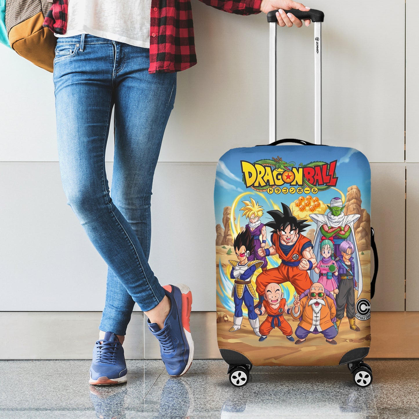 Personalized Anime Dragon Warriors - Adventure Luggage Cover