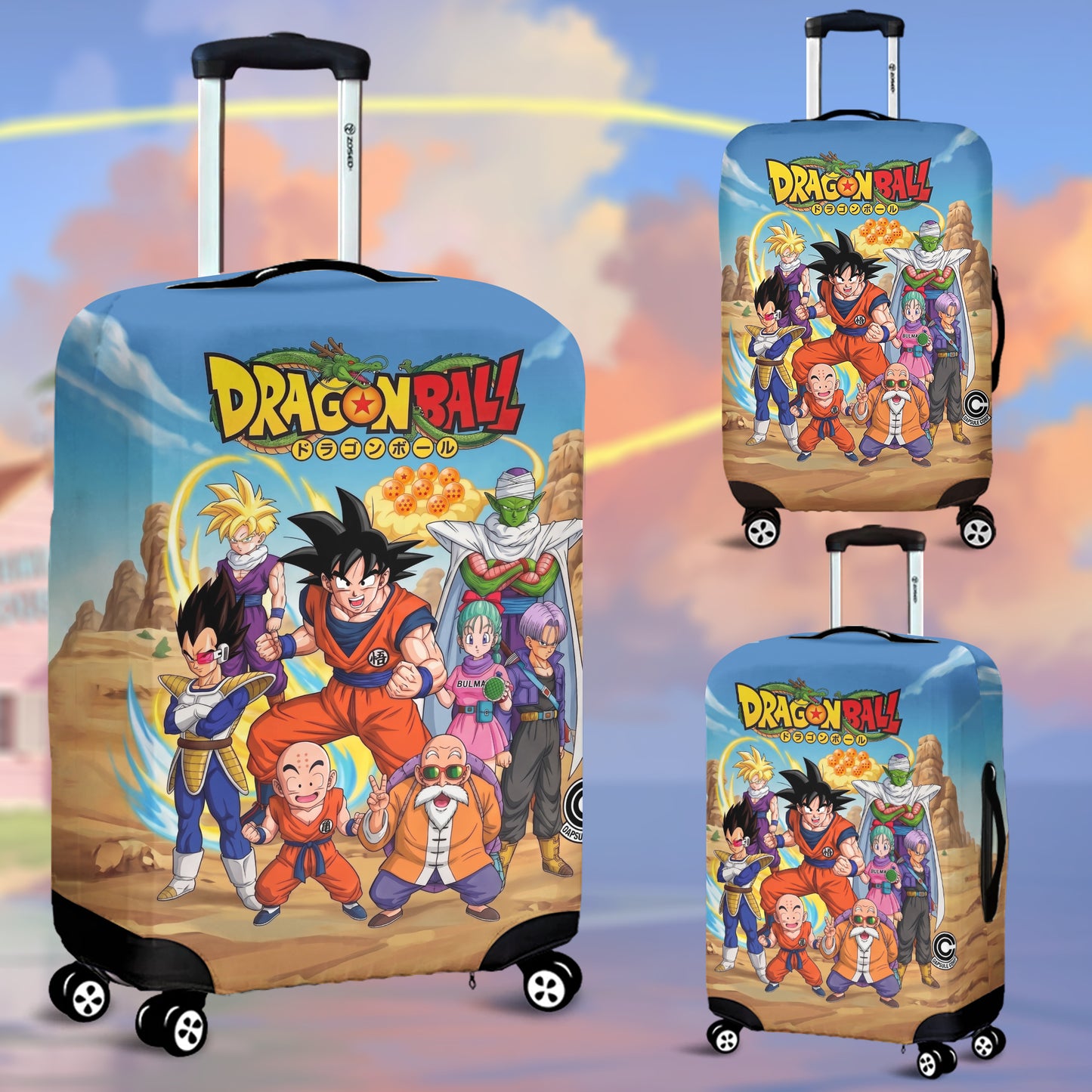 Personalized Anime Dragon Warriors - Adventure Luggage Cover
