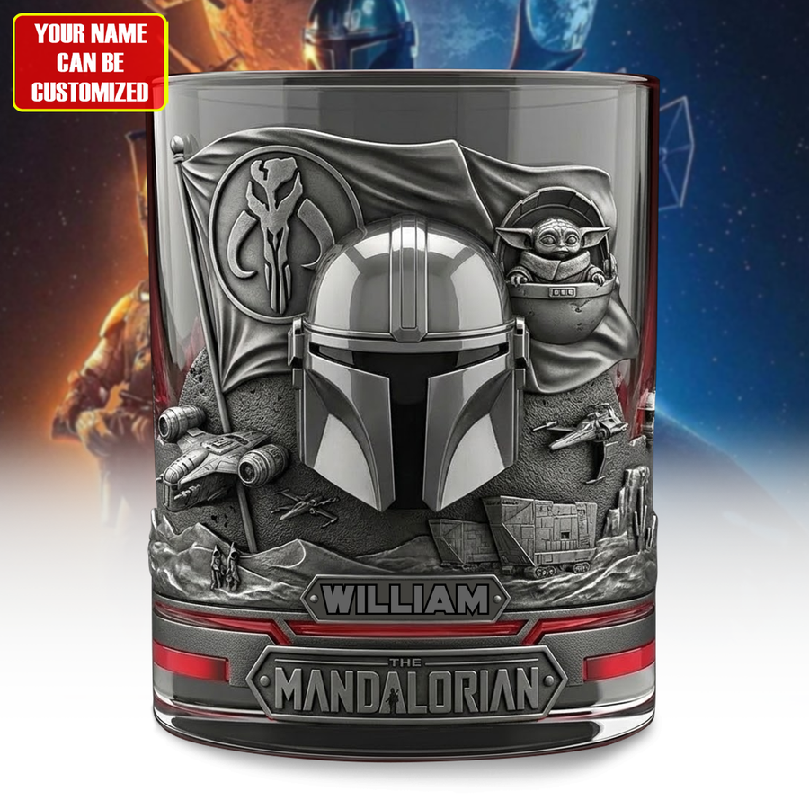 This Is The Way - Personalized The Force Whiskey Glass