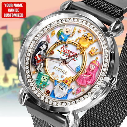 Personalized Fantasy Cartoon Watch – Custom Name Adventure Character Women Hand Watch