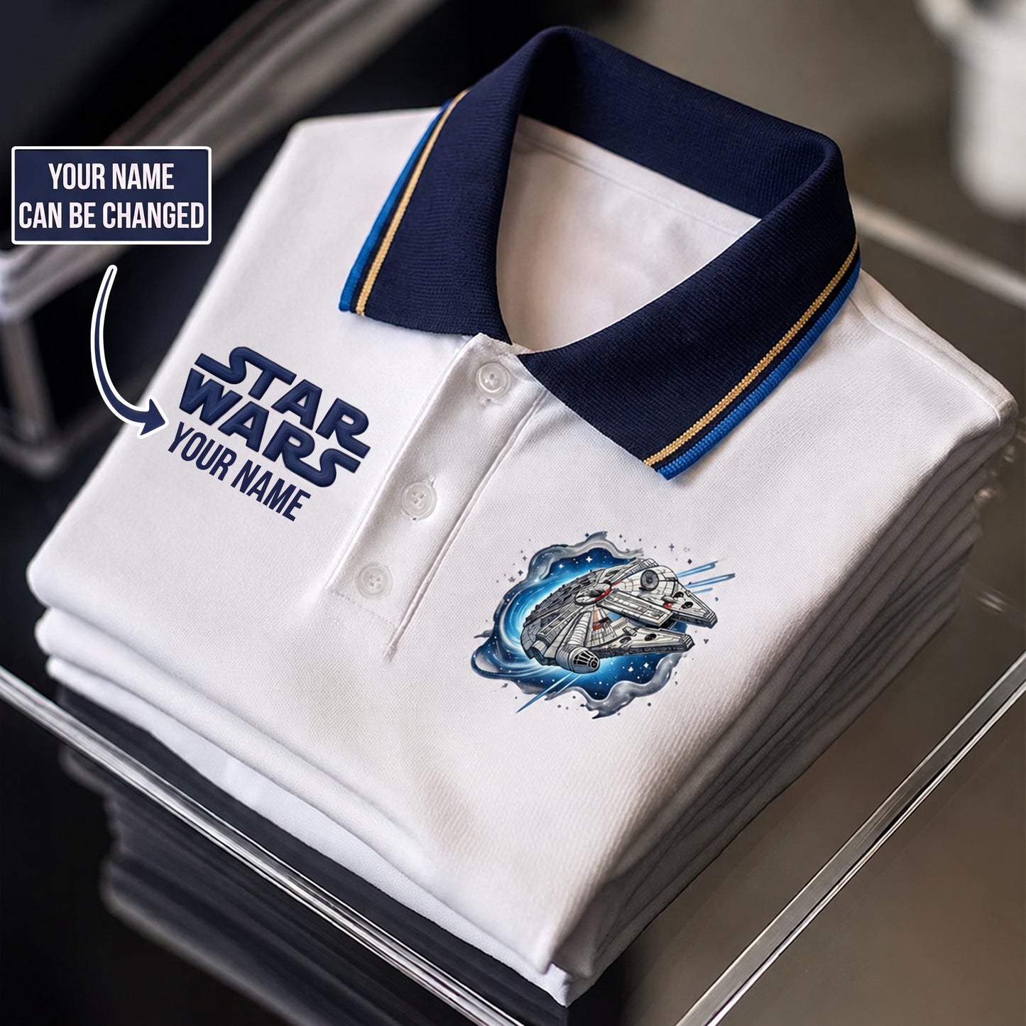 Galaxy Journey - Personalized The Force Polo Shirt