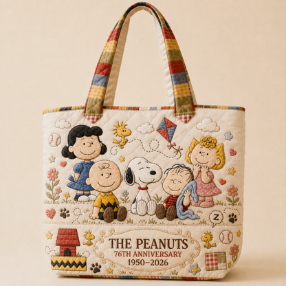 Classic Comic Friends Anniversary Bag - Personalized Quilted Tote Bag