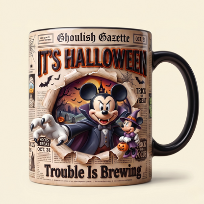Personalized Magic Mouse Character Mug - Halloween Friends Mug