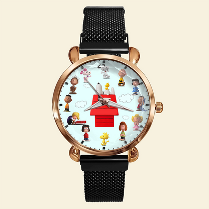 Cartoon Lover Mesh Strap Quartz Watch - Personalized Gifts For Fans