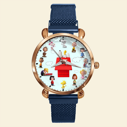Cartoon Lover Mesh Strap Quartz Watch - Personalized Gifts For Fans
