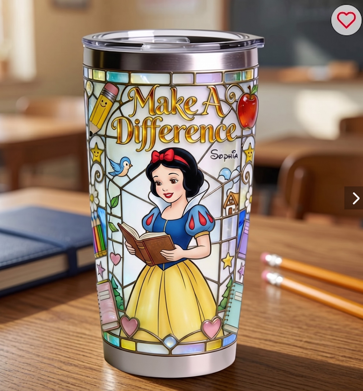 Personalize Magic Princess Teacher Tumbler - Custom Name Tumbler