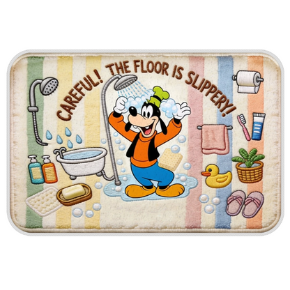 Personalized Mouse & Friends Rug – Custom Name Non-Slip Tufted Rug