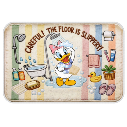 Personalized Mouse & Friends Rug – Custom Name Non-Slip Tufted Rug