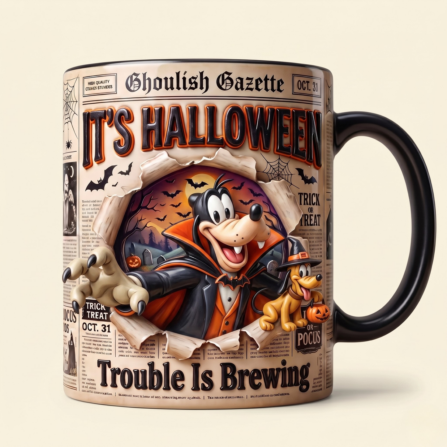 Personalized Magic Mouse Character Mug - Halloween Friends Mug