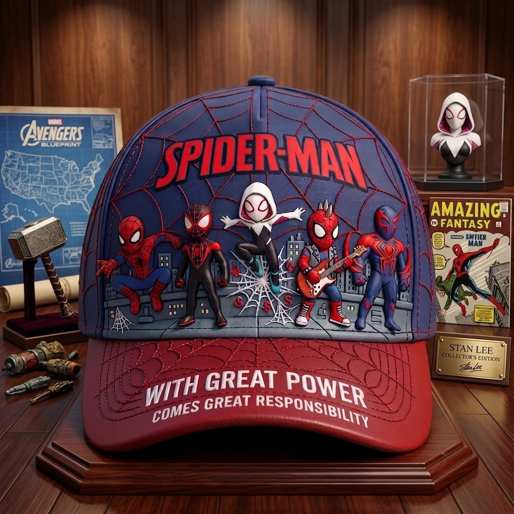 Personalized Web Hero Spider Cap – Custom Superhero Hat