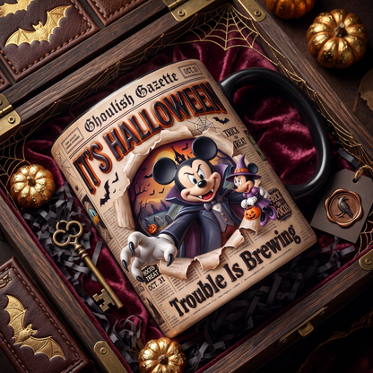 Personalized Magic Mouse Character Mug - Halloween Friends Mug