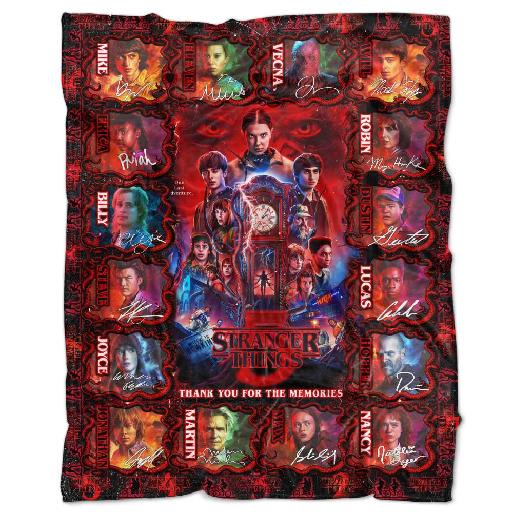 Thank You for the Memories - Personalized Strange Movie Series Blanket