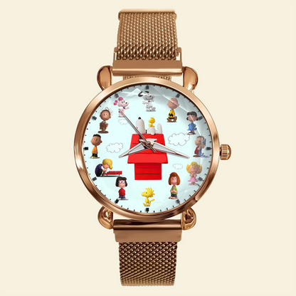 Cartoon Lover Mesh Strap Quartz Watch - Personalized Gifts For Fans