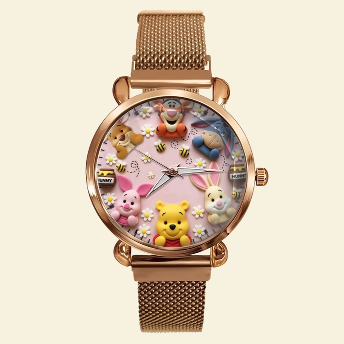 Personalized Christmas Gifts For Cartoon Lovers Mesh Strap Quartz Watch