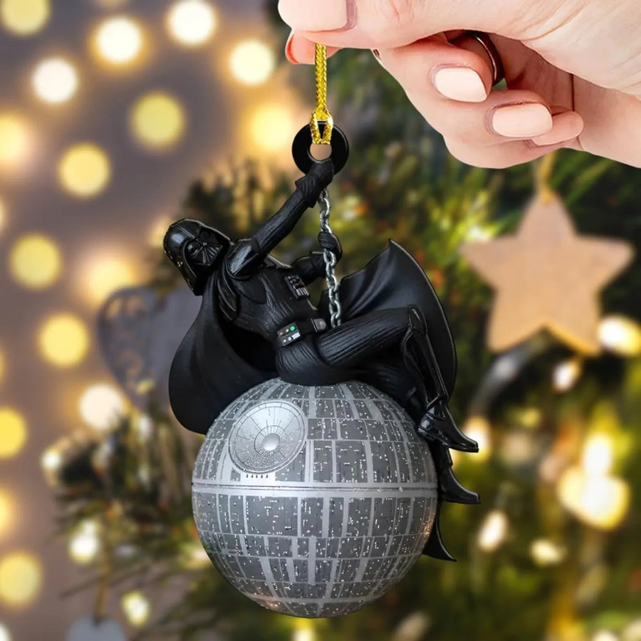Swing To The Dark Side - Personalized Galaxy Custom Shaped Acrylic Ornament
