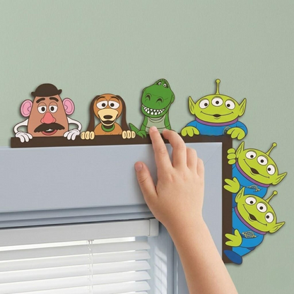Playful Toy Friends Door Corner Decor – Cute Kids Room Decoration