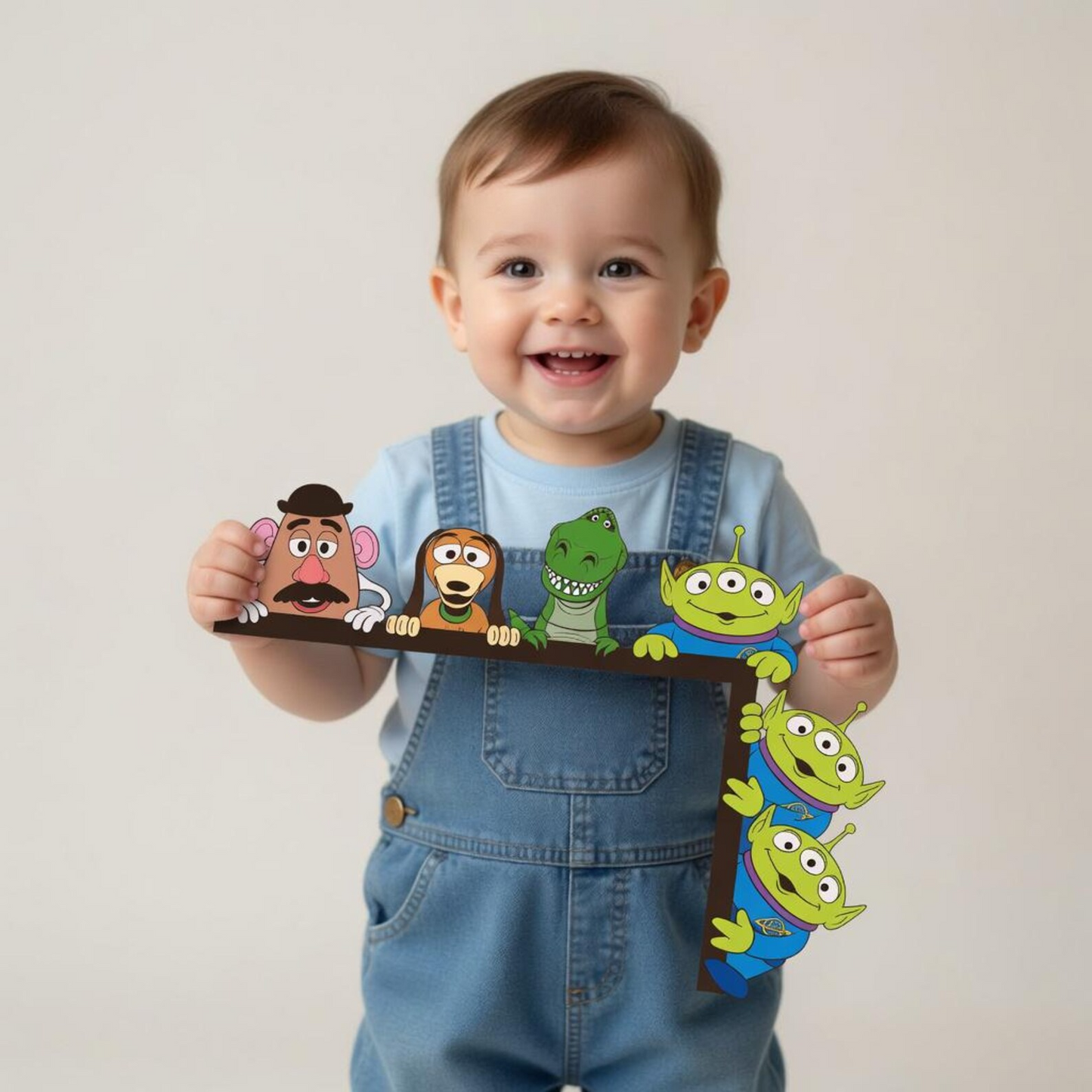 Playful Toy Friends Door Corner Decor – Cute Kids Room Decoration