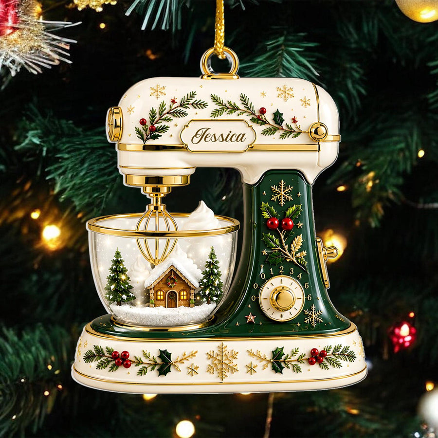 Christmas Baking Mixer Ornament – Gift for Baking Bakers