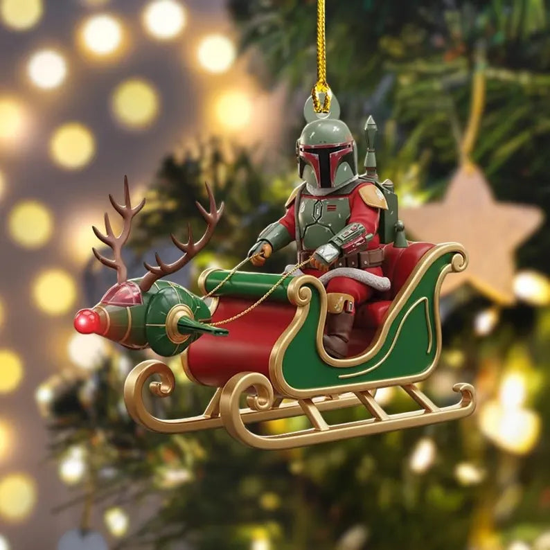 Santa of the Galaxy - Personalized Galaxy Custom Shaped Acrylic Ornament