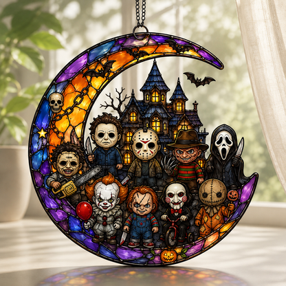 Horror Movie Characters Suncatcher – Halloween Window Decoration