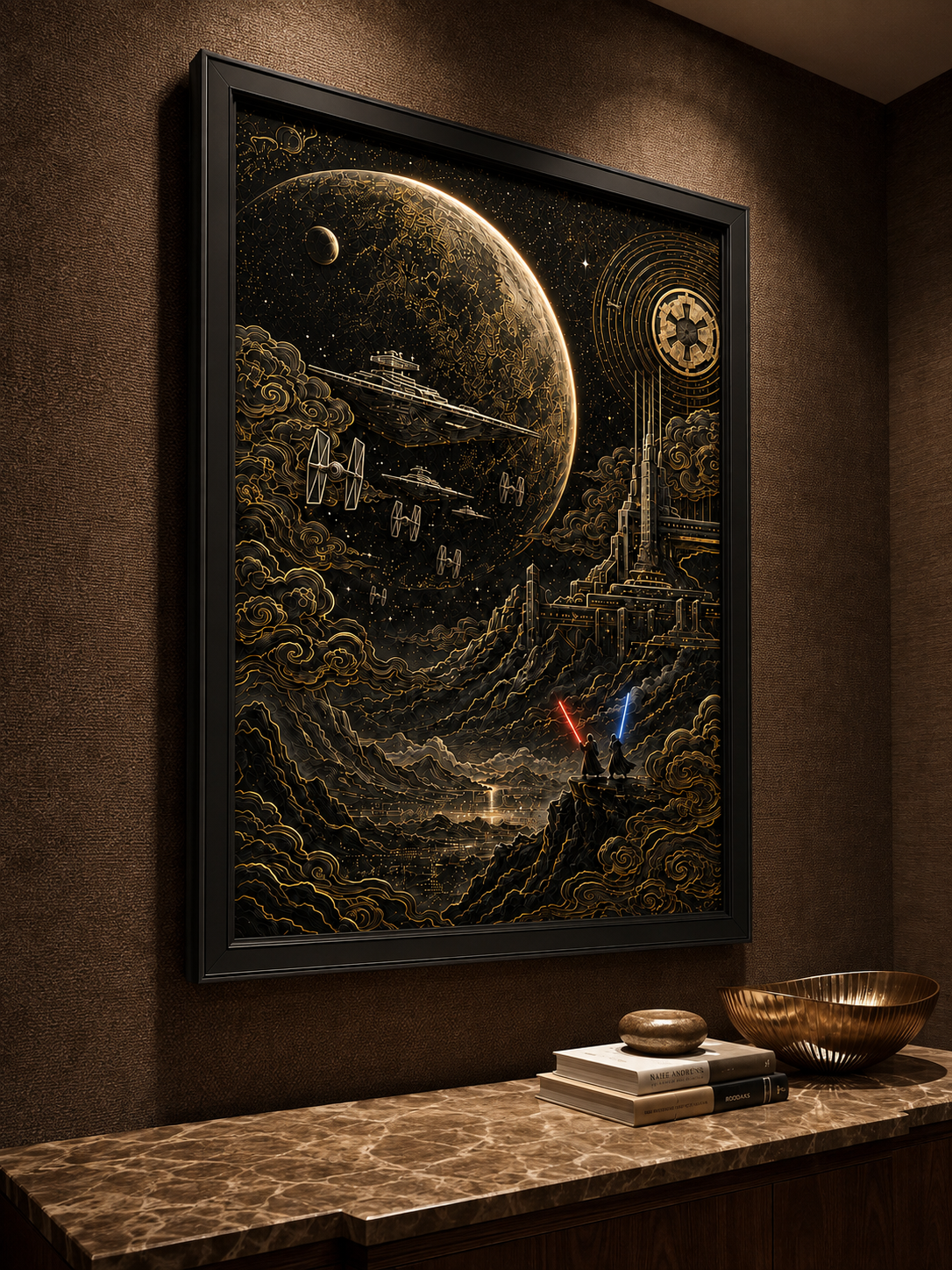 Epic Galactic - The Force All Over Printed Canvas Poster
