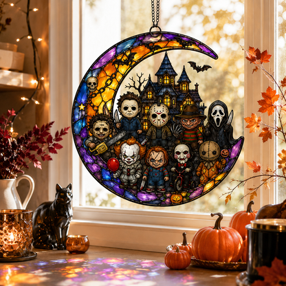 Horror Movie Characters Suncatcher – Halloween Window Decoration