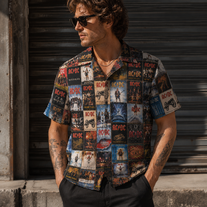 Rock Band V2 Album Cover Hawaii Shirt Beach Short