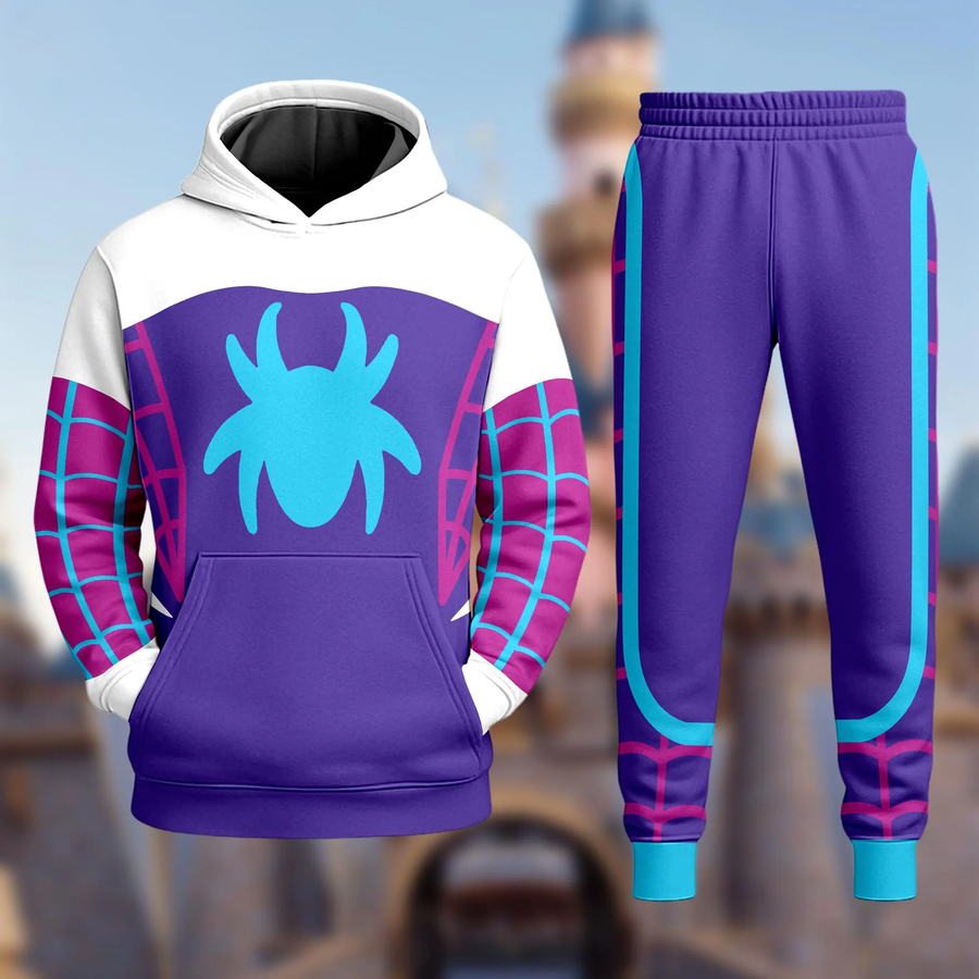 Personalized Spider Hero v3 Hoodie and Sweatpants Set