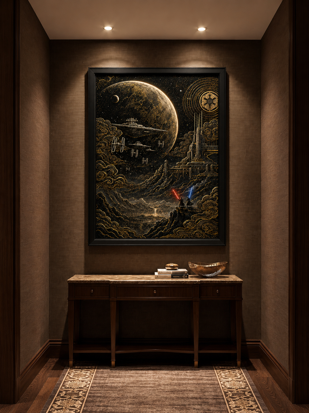 Epic Galactic - The Force All Over Printed Canvas Poster
