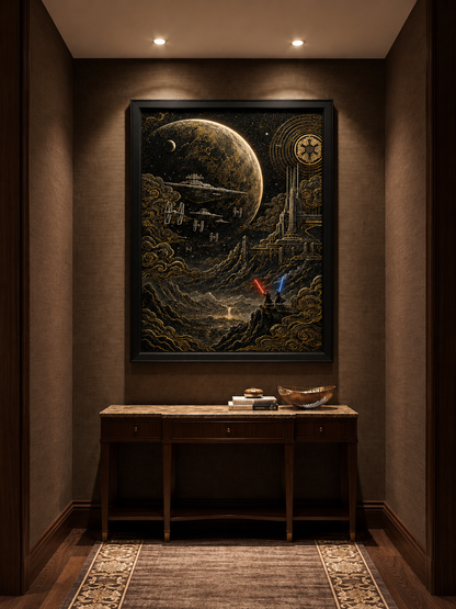 Epic Galactic - The Force All Over Printed Canvas Poster