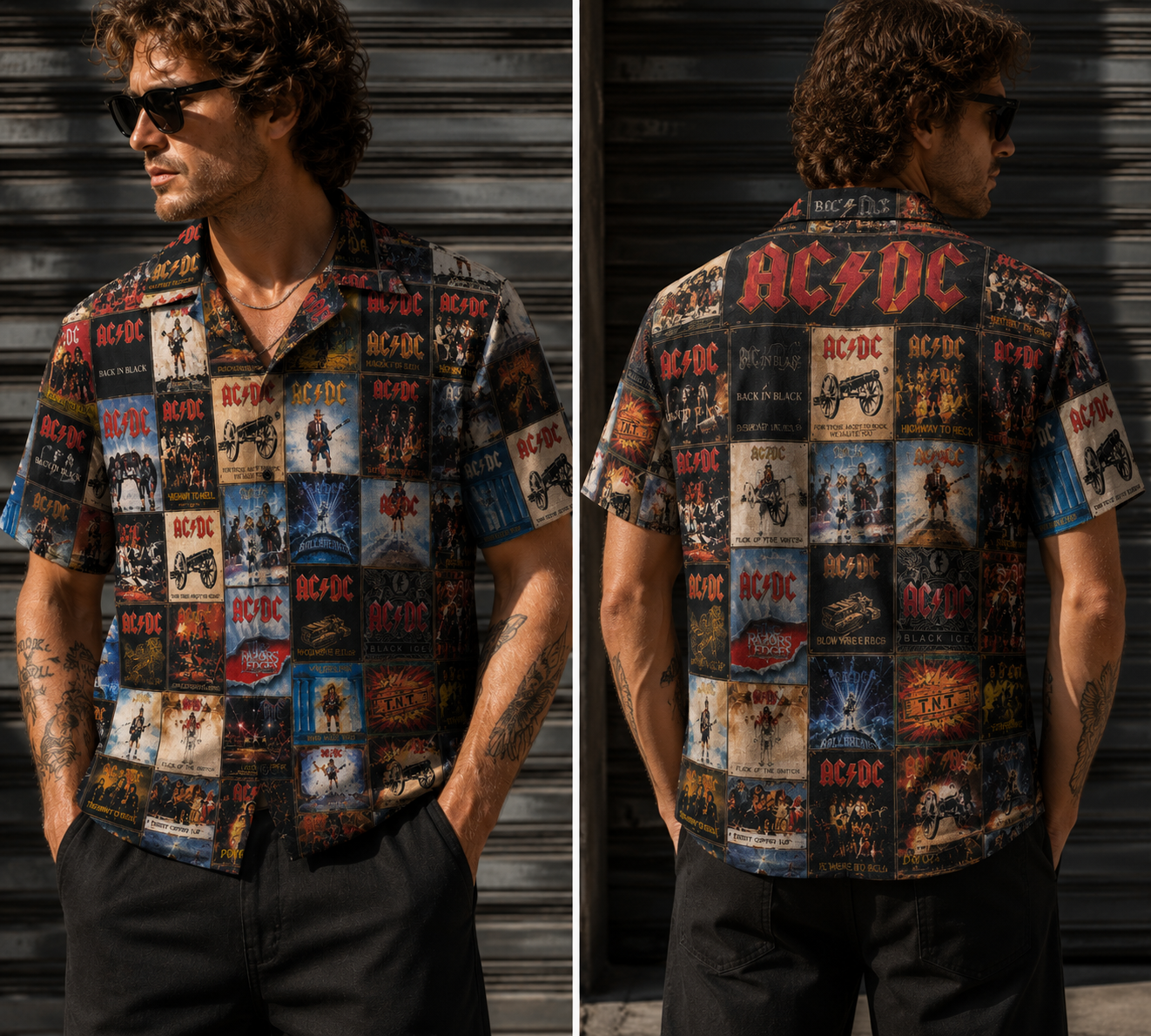 Rock Band V2 Album Cover Hawaii Shirt Beach Short