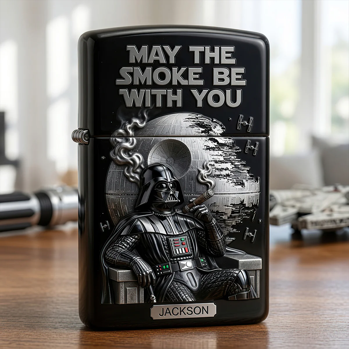 May The Smoke Be With You - Personalized The Force Lighter Case