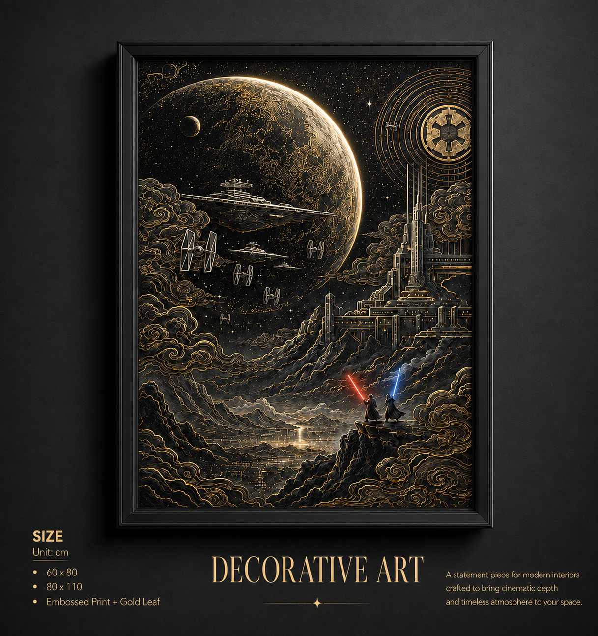 Epic Galactic - The Force All Over Printed Canvas Poster