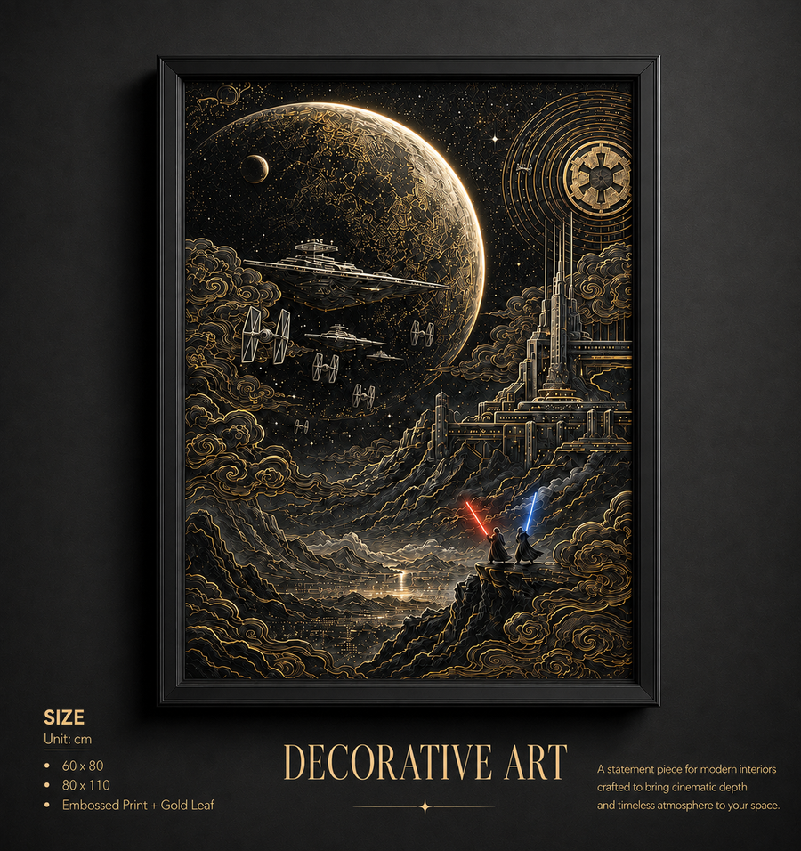 Epic Galactic - The Force All Over Printed Canvas Poster
