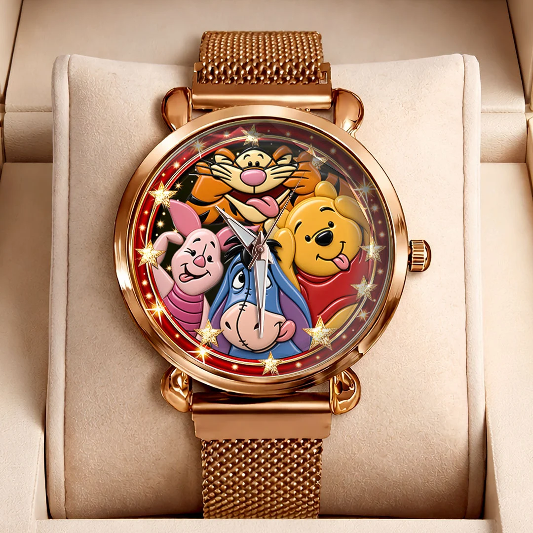 Golden Woodland Friendship Watch – Classic Storybook Friends Gifts For Fan