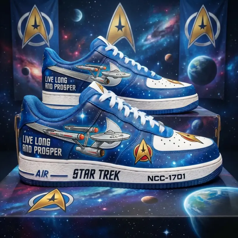 Space Frontier Custom Sneakers - Custom Character Low Top Streetwear Shoes