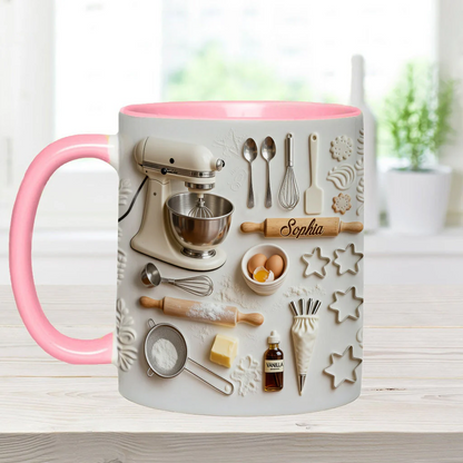 Love Baking - Personalized Baking Accent Mug