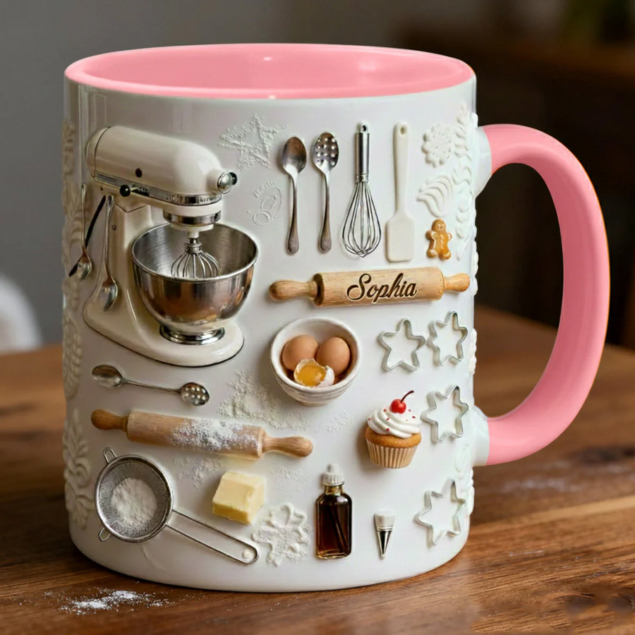 Love Baking - Personalized Baking Accent Mug