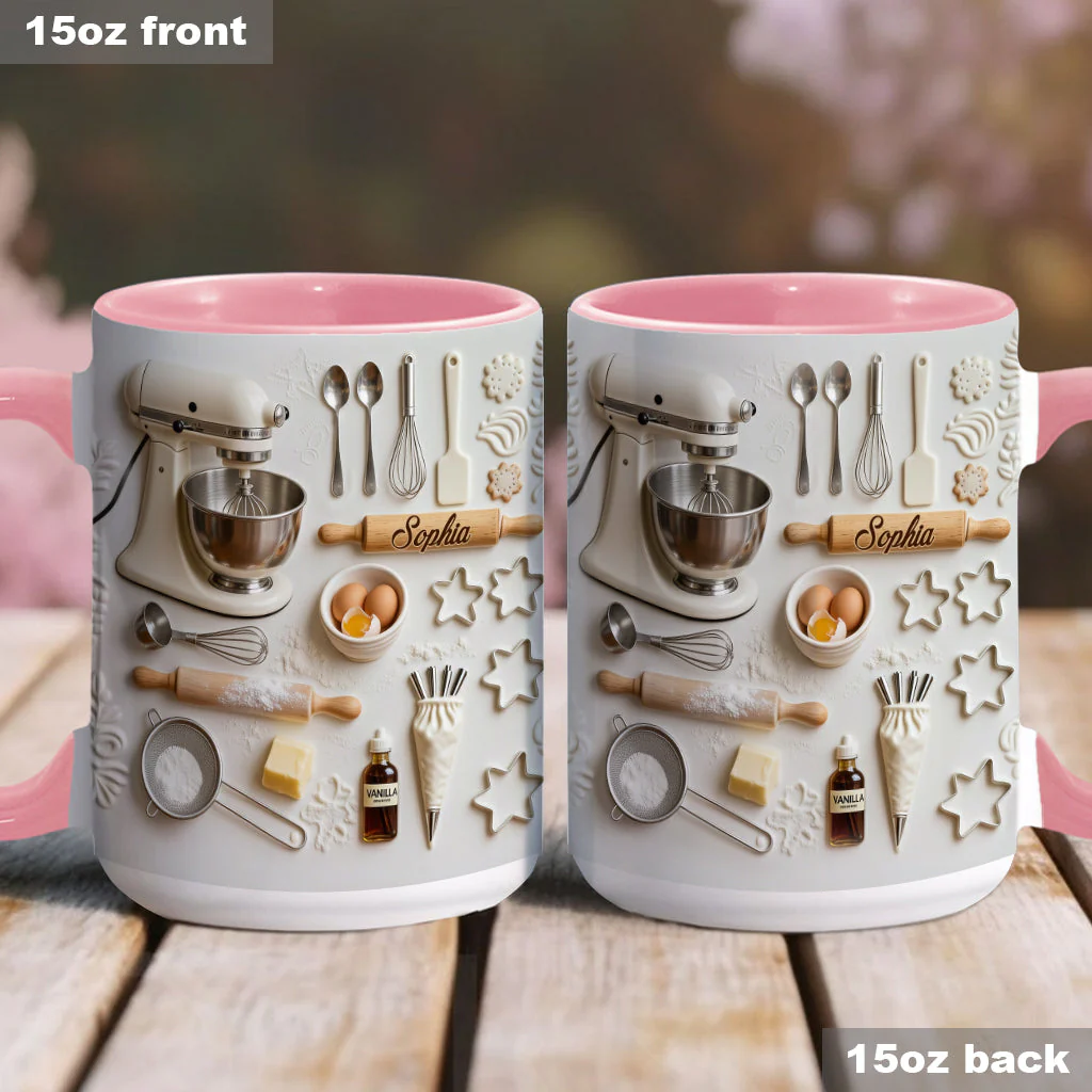 Love Baking - Personalized Baking Accent Mug
