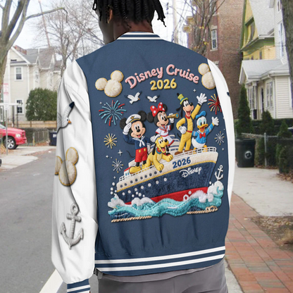 Cruise Trip - Personalized Mouse Varsity Jacket