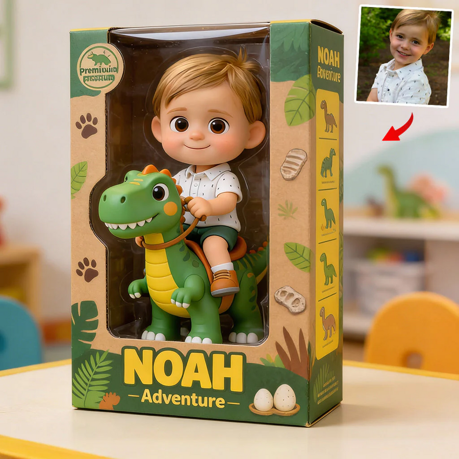 Dinosaur Adventure - Personalized Kid Custom Shaped Acrylic Plaque