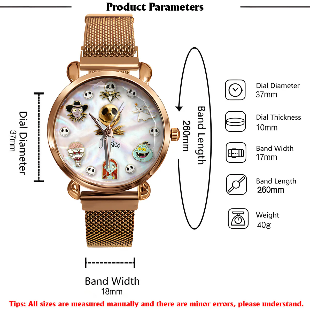 Dark Friends - Personalized Nightmare Women Hand Watch