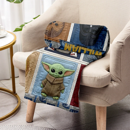 Space Warriors Patchwork - Personalized The Force Blanket