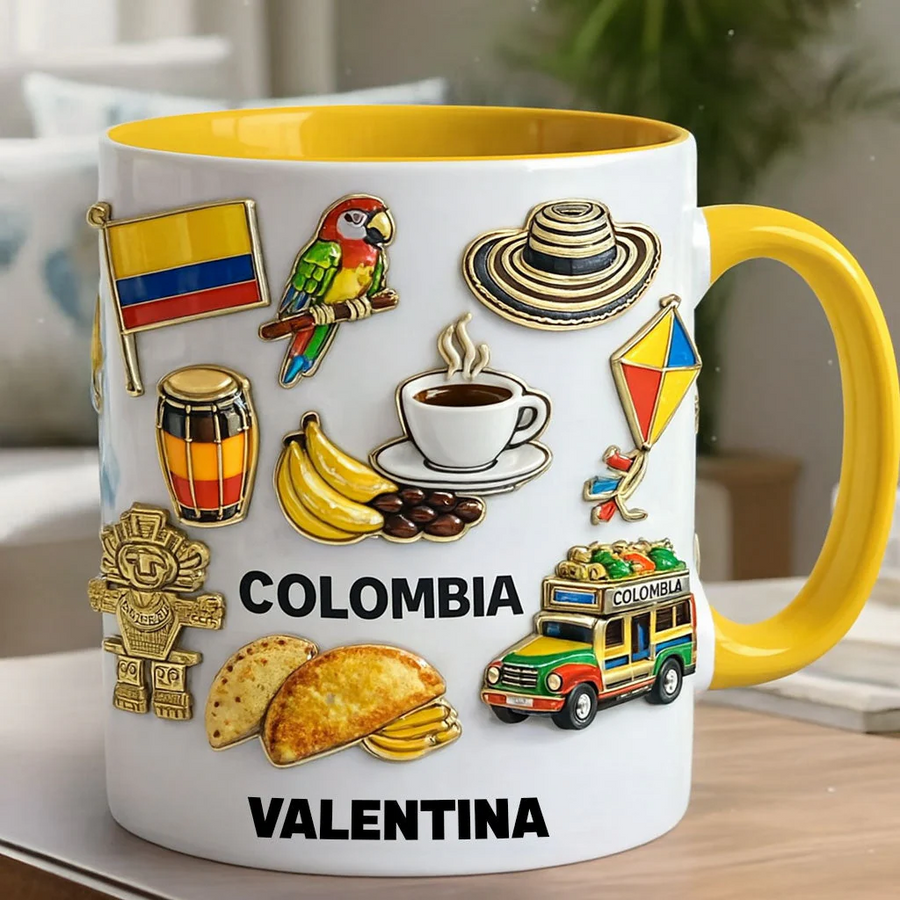 Proud Colombian - Personalized Expats Accent Mug