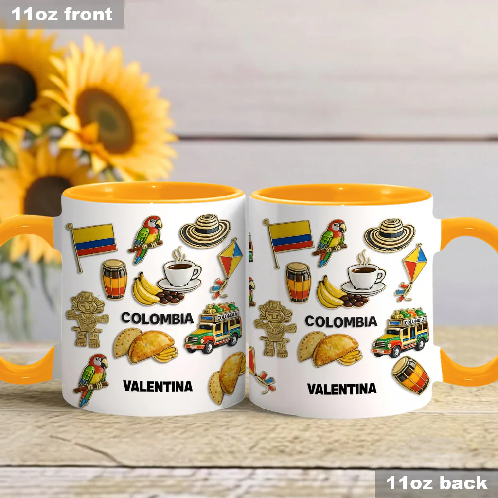 Proud Colombian - Personalized Expats Accent Mug