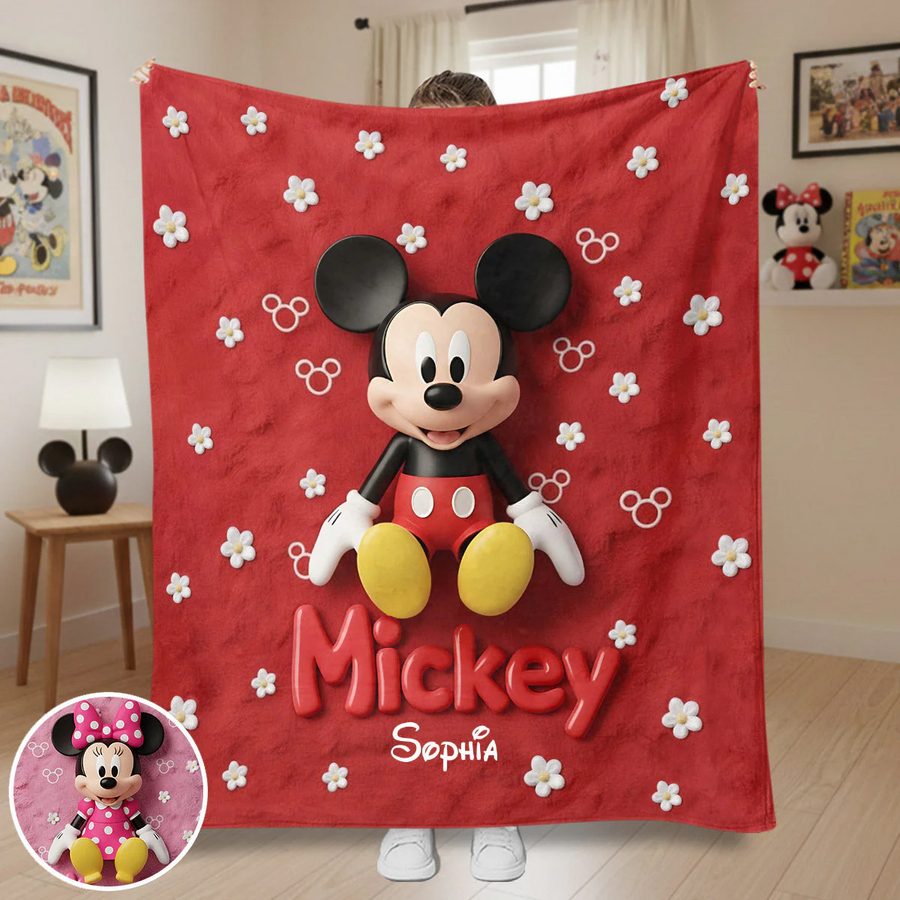 Magical Friends 2 - Personalized Mouse Blanket