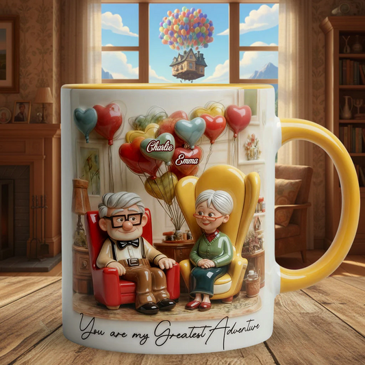 You Are My Greatest Adventure - Personalized Couple Accent Mug
