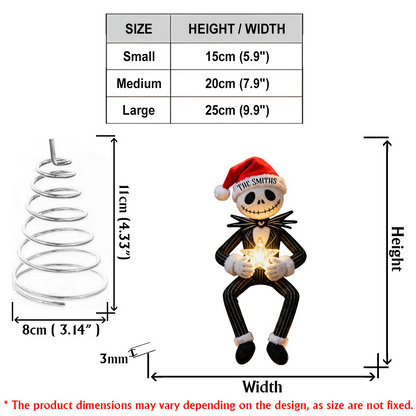 Before Christmas - Personalized Nightmare LED Light Tree Topper