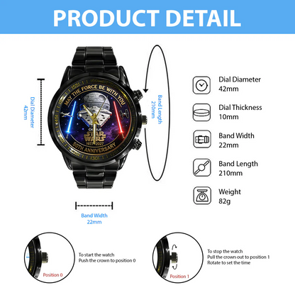 50th Anniversary - Personalized The Force Hand Watch